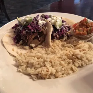 Beef brisket tacos. Very nice.