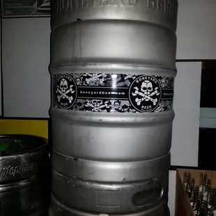 a beer keg