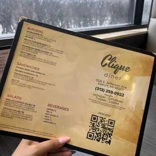 Lunch menu