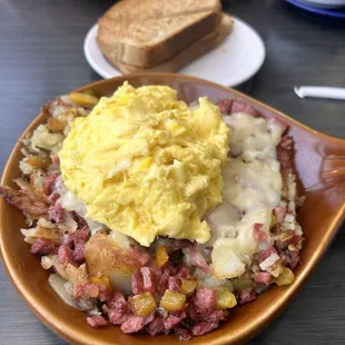 Corn Beef Omelette