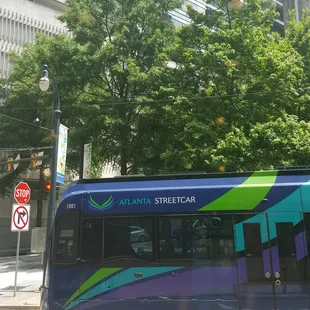 The view from the restaurant lets you watch the streetcar.  Ride it here; it lets off right outside the door.