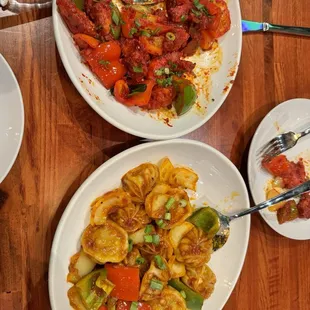 Chicken 65, Chilli Momo - definitely recommend both!