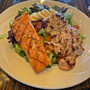 Cobb Salad with Bacon or Cheese or Dressing- add salmon