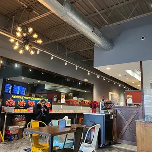 the dining area