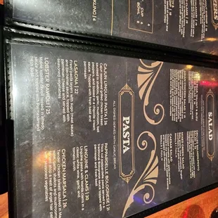 Menu, December 2013