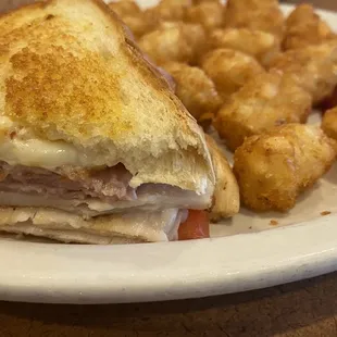 Clubhouse club was so good!  Tons of ham and cheese with mayo and BBQ....yummy!