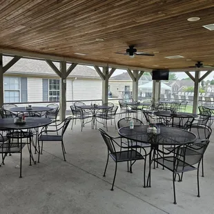Interior of pavilion area