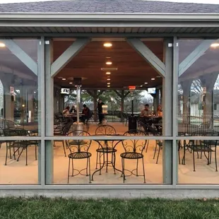 Covered pavilion is available for events and general seating.