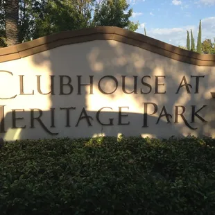 Clubhouse at heritage park!