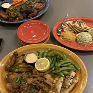 These are the shared appetizers from their menu
