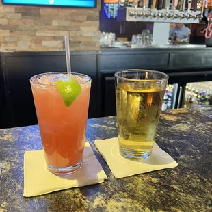 Raspberry Margarita &amp; Coors Light