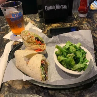 Sicilian Wrap with broccoli
