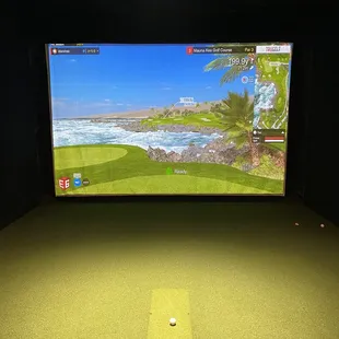 a golf ball on the tee