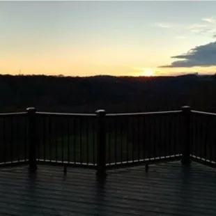 a view of the sunset