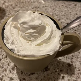 Delicious raspberry hot chocolate with Kahlúa drink