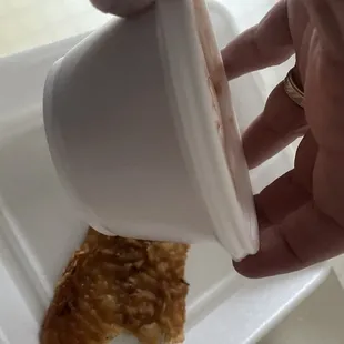 cup of soup that was included in the meal that was an additional up charge of 3.50