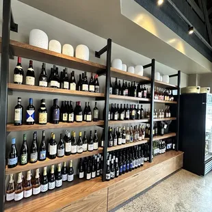 Beautiful wall of wines