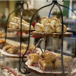 a variety of pastries