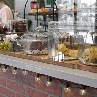 a display of food