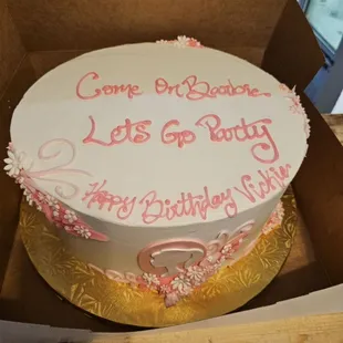 a cake in a box