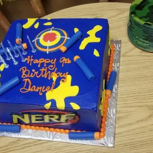 Nerf cake!
