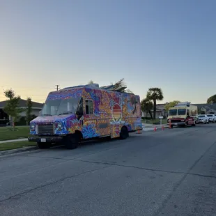a street lined with parked cars