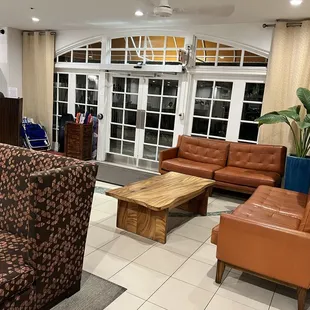 Lobby in front of the valet station