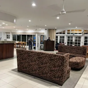 Waiting area in the lobby is spacious
