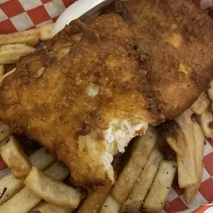 seafood, fish and chips, food, fish