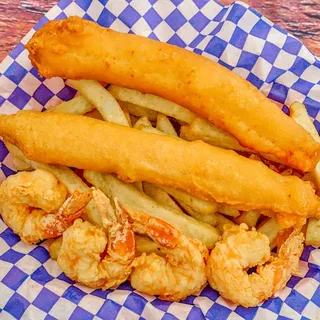 Combo (Fish, Shrimp & Chips)