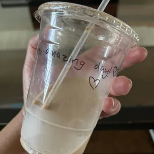 Crushed that churro latte. And I did have an amazing day. Thanks guys.