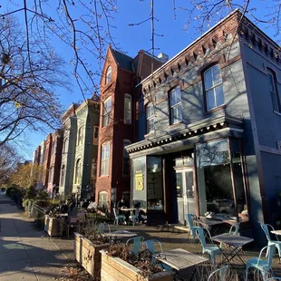 Outside on a sunny December afternoon