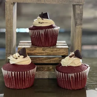 Limited edition Red Velvet Cupcakes with cream cheese frosting