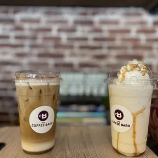 Pumpkin Spice Cold Brew and Pumpkin Spice Frappe