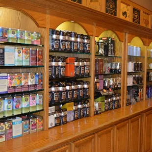 a variety of beverages