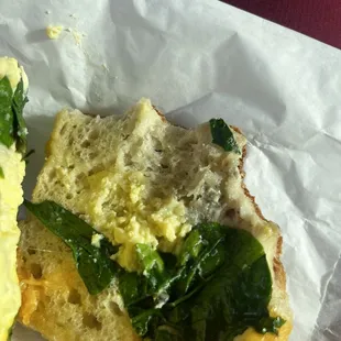 Mold inside of sandwhich