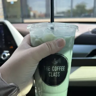 Blue Blossom Latte (Iced) ##
