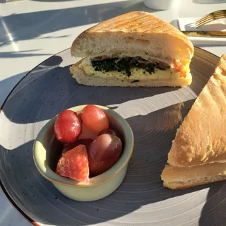Breakfast Panini w/ Fruit