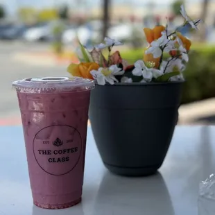 Strawberry Coconut Hibiscus Shaken Iced Tea - #