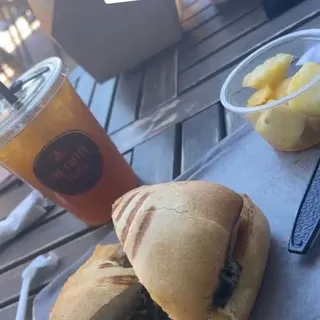 Breakfast Panini w/ Fruit