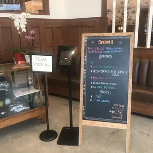 Today's Specials, which is always great to have a variation