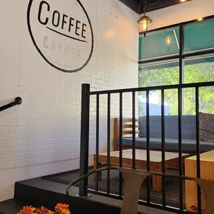 Inside seating area