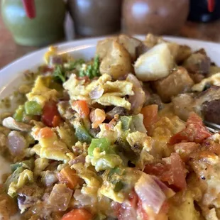 The veggie egg scramble