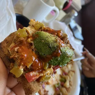 Veggie chorizo omelette !