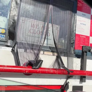 But says closed. No explanation was given. It was 4:15PM