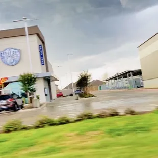 tornado! it&apos;s behind (north) the drive thru! 8-12-21 landspout seabreeze tornado, had to get some coffee after this chase!