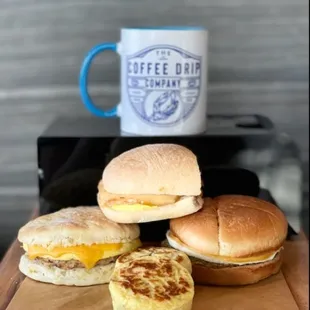 Yes, we have all of our delicious sandwiches and egg bites!