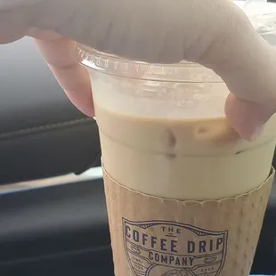 Iced espresso drip