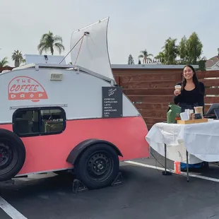 Marissa at the helm of The Coffee Drop