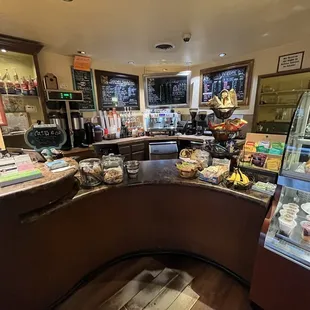 Inside cashier area